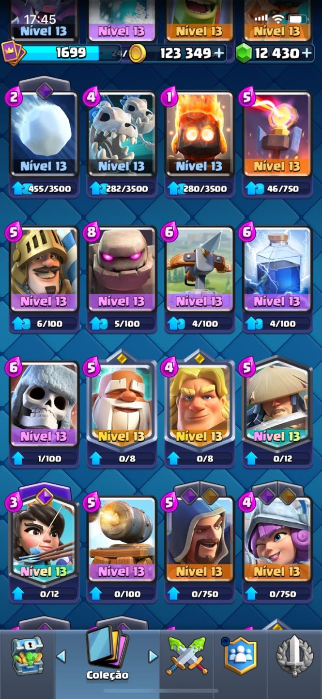 CONTA CLASH ROYALE NÍVEL 15, COM 10.500 TROFÉUS, ARENA 26