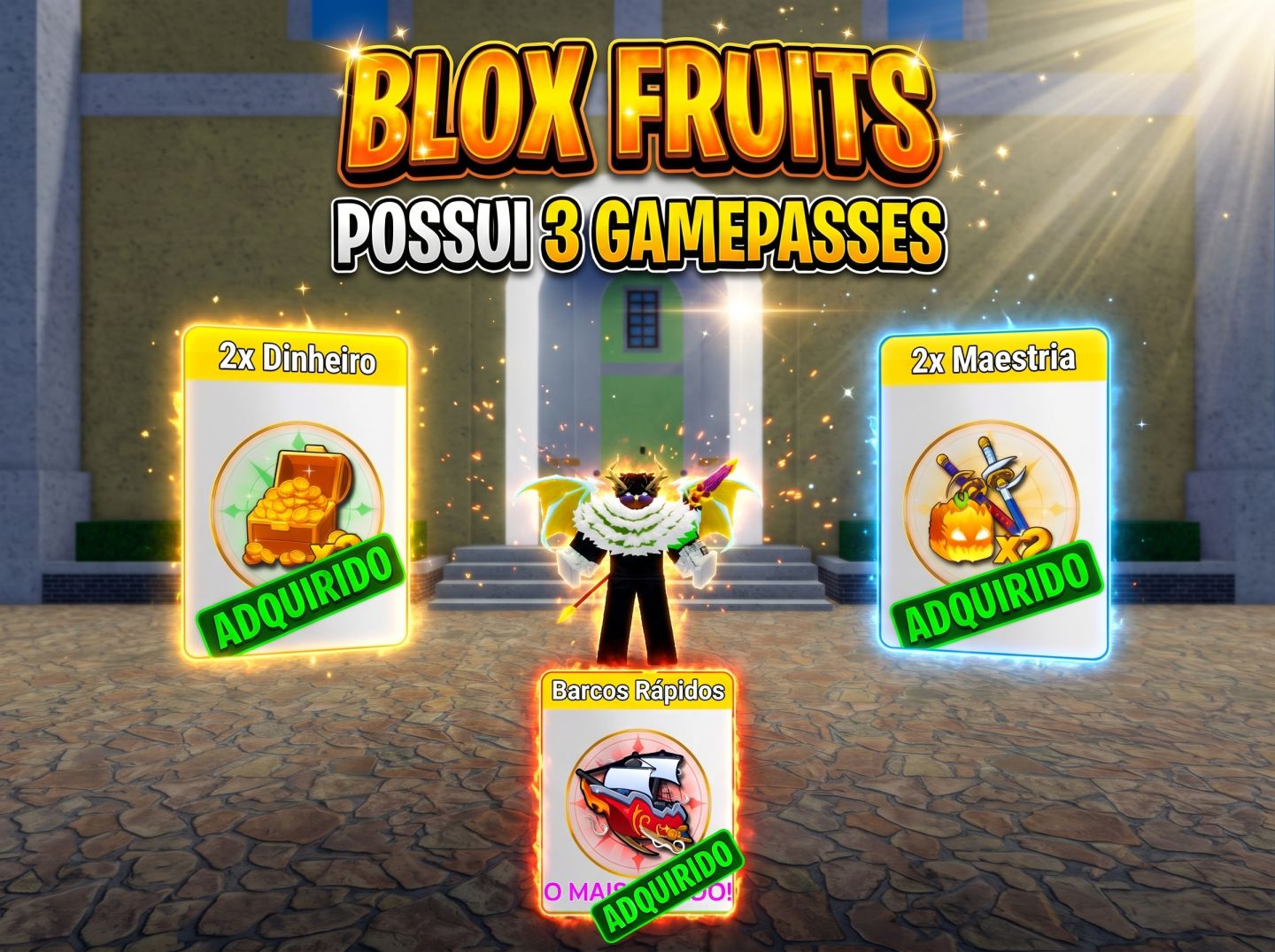 [PROMOÇÃO] CONTA ROBLOX DRAGON PERM + GamePass Segue na Descrição