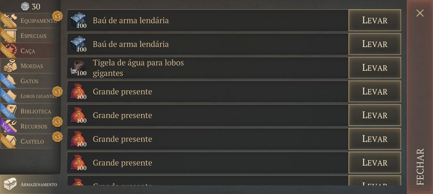 CONTA GRIM SOUL LVL MAX | 3 LOBOS ÉPICOS + 500 BAÚS LENDÁRIOS + RECURSOS TOP