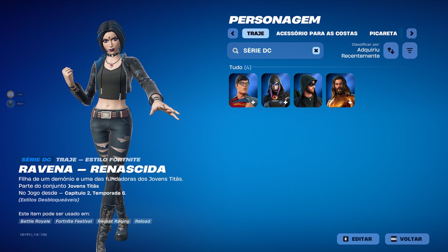 !CONTA DE FORTNITE OG (TEMP 7 CAP 1) E COM SALVE O MUNDO OG!