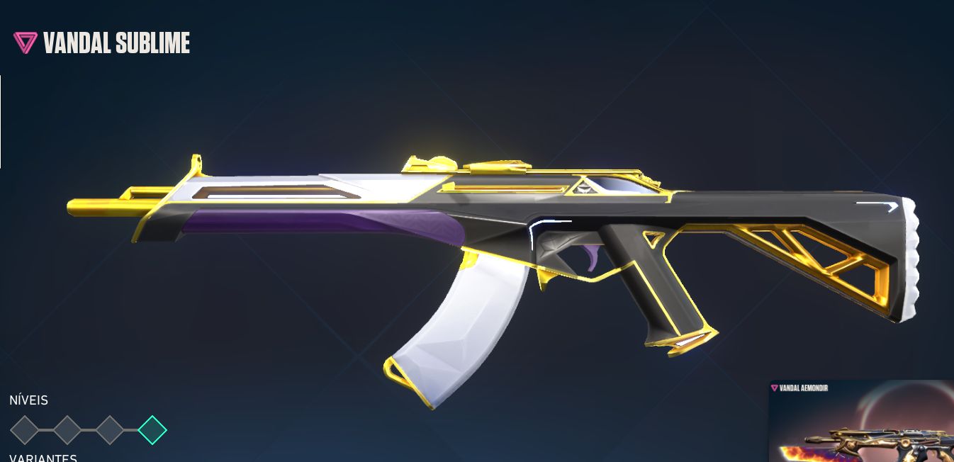 Conta de valorant - nivel 69 - skins de armas e facas