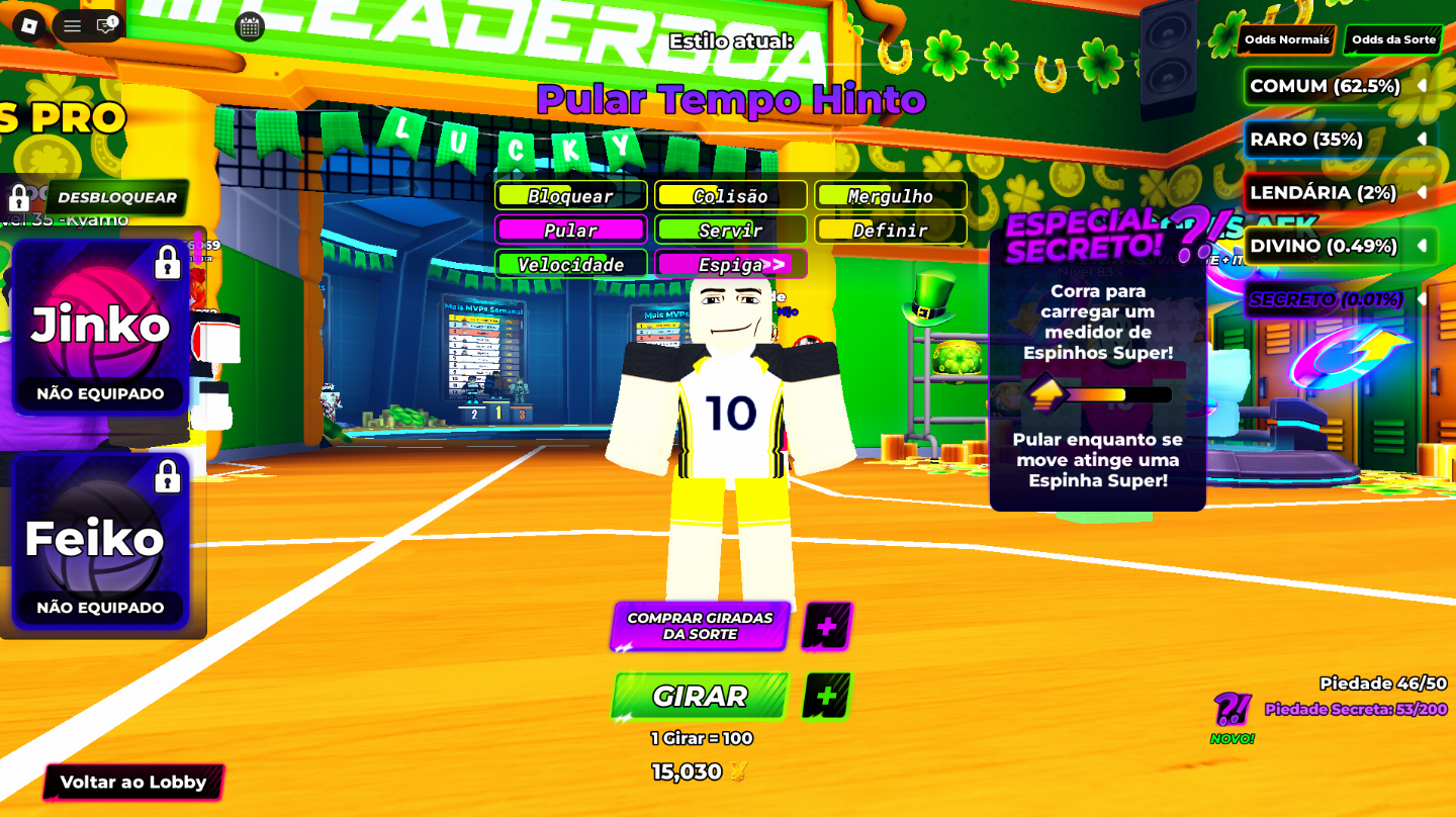 Conta de Roblox Blox fruits e Volleyball Legends, 5K DE ROBUX GASTADOS
