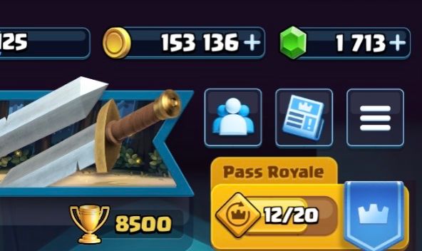 Conta de clash royale arena 22