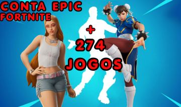 CONTA EPIC 274 JOGOS | FORTNITE | CHUN-LI + SIMPSONS + ICE SPICE + MARAT + GTA V