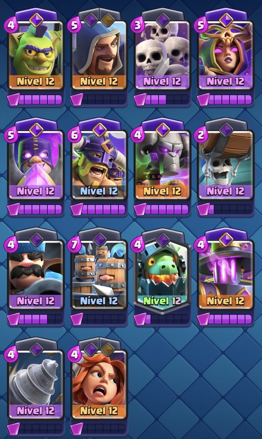 Conta Clash Royale 10 anos - 14k de troféus + conta Clash of Clans CV11