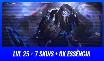 ( LVL 25 PYKE PSY OPS ) 7 SKINS + 6K EA ( SERVER BR - SEM ELO )