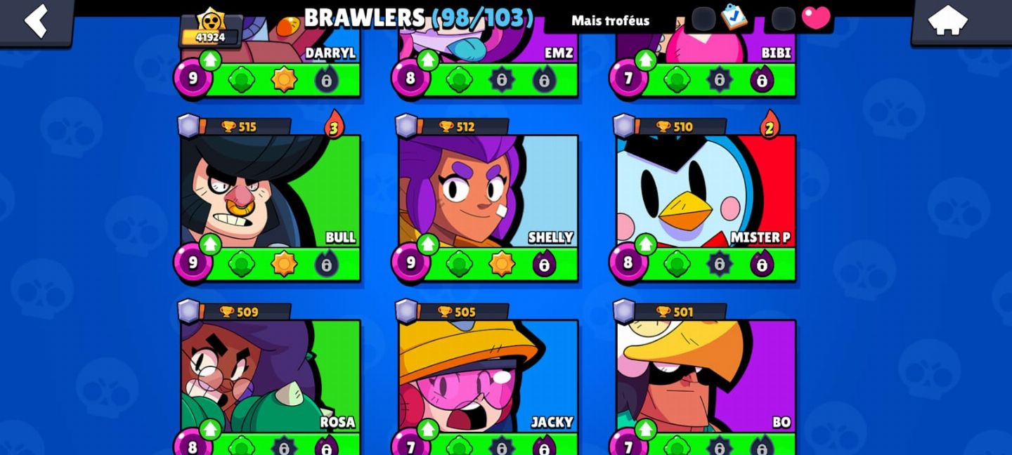 Conta Brawl Stars à venda completa e de alto nível!
