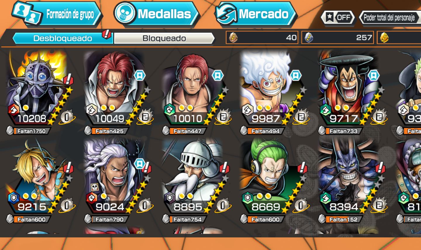 Conta focado em dois shanks e Luffy nika V2 80+