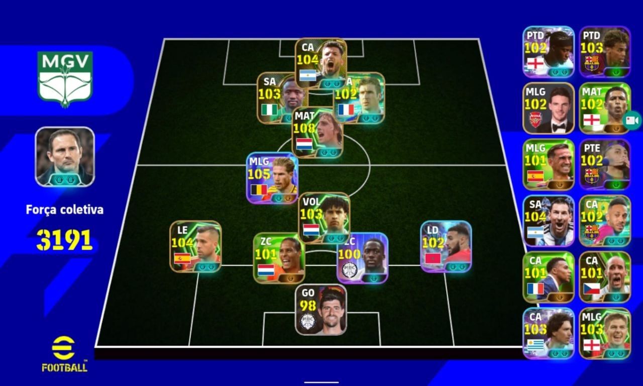 CONTA EFOOTBALL RARA! CRUYFF 109 + BABANGIDA + CANTONA NOVO + DE BRUYNE E++++!