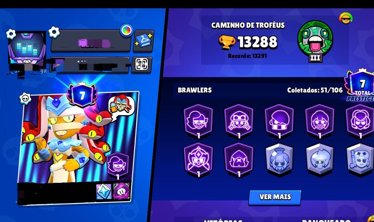Conta de Brawl Stars | 13.000+ troféus | 40+ brawlers