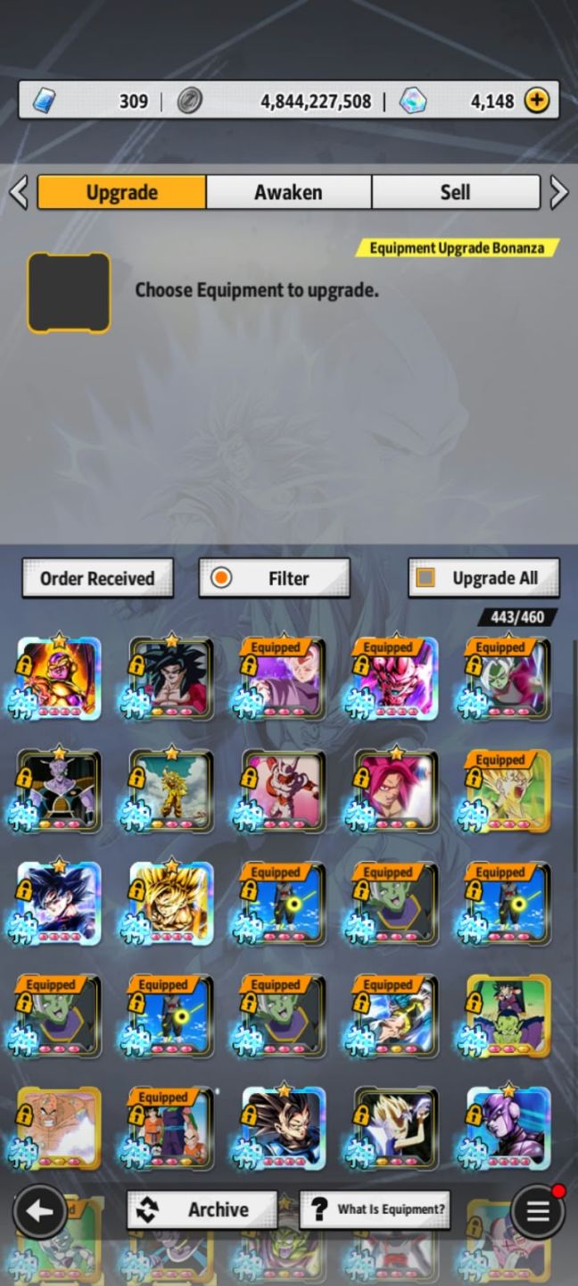 CONTA DRAGON BALL LEGENDS COM VÁRIOS LFS E ULTRAS - ENTREGA IMEDIATA