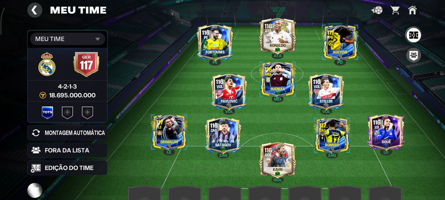 CONTA EA FC (FIFA MOBILE) GER 117- MUITO BOA