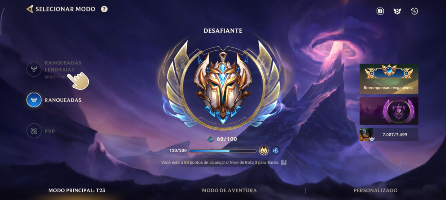 CONTA DESAFIANTE 75% TAXA DE VITÓRIA// WILD RIFT
