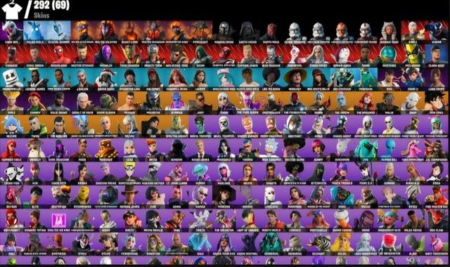 (REVENDA) Conta de Fortnite TRYHARD! [ 292 skins + 290 picaretas + 176 emotes ]