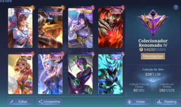 CONTA MLBB - COLLECTOR ANGELA - MUITAS SKINS