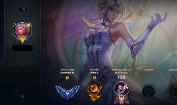 Conta do lol diamante lvl 73 upada 100% a mão