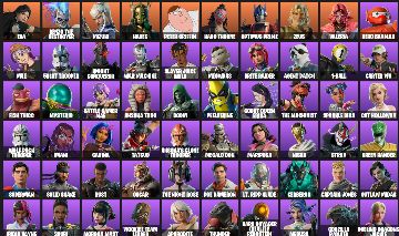 165 Skins | Peter Griffin, Superman, Baymax, Godzilla, Solid Snake + 310 VB
