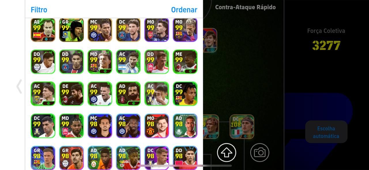CONTA SEMI-FULL! DEL PIERO BLITZ + BALE 108 + ROMARIO ANTIGO + HAZARD 109 E++++!