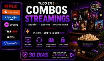 COMBOS STREAMING TNT SPORTS, HULU, NETFLIX, PRIME, CRUNCH,YT PREMIUM,PARAMOUNT