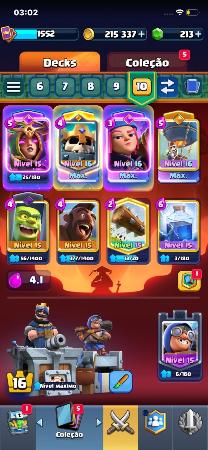 CONTA CLASH ROYALE TOP 11.600+