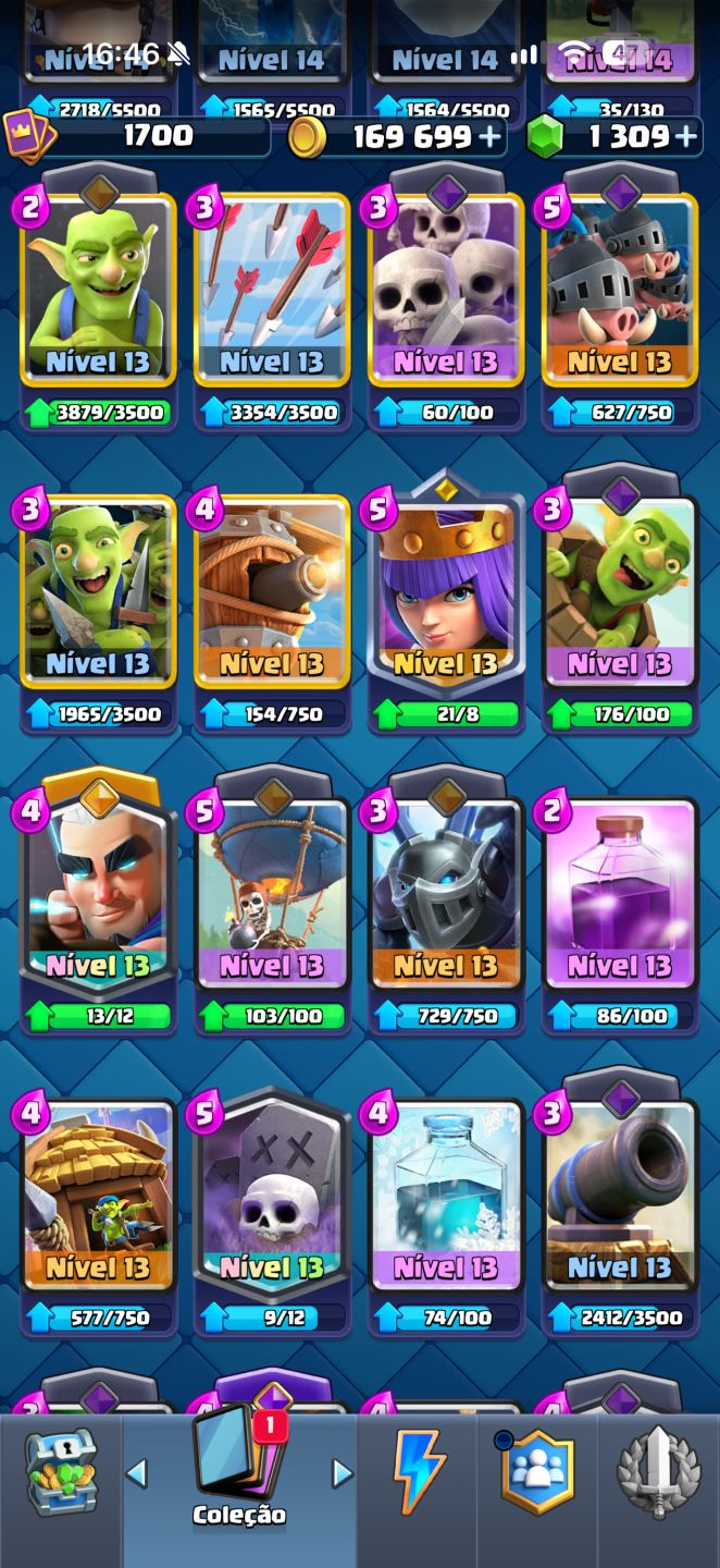 Conta Clash Royale 13.700 troféus