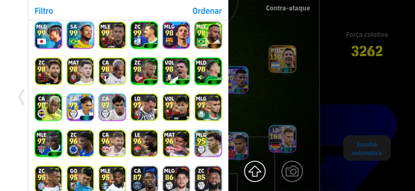 Conta efootball lotada de big time, épicos