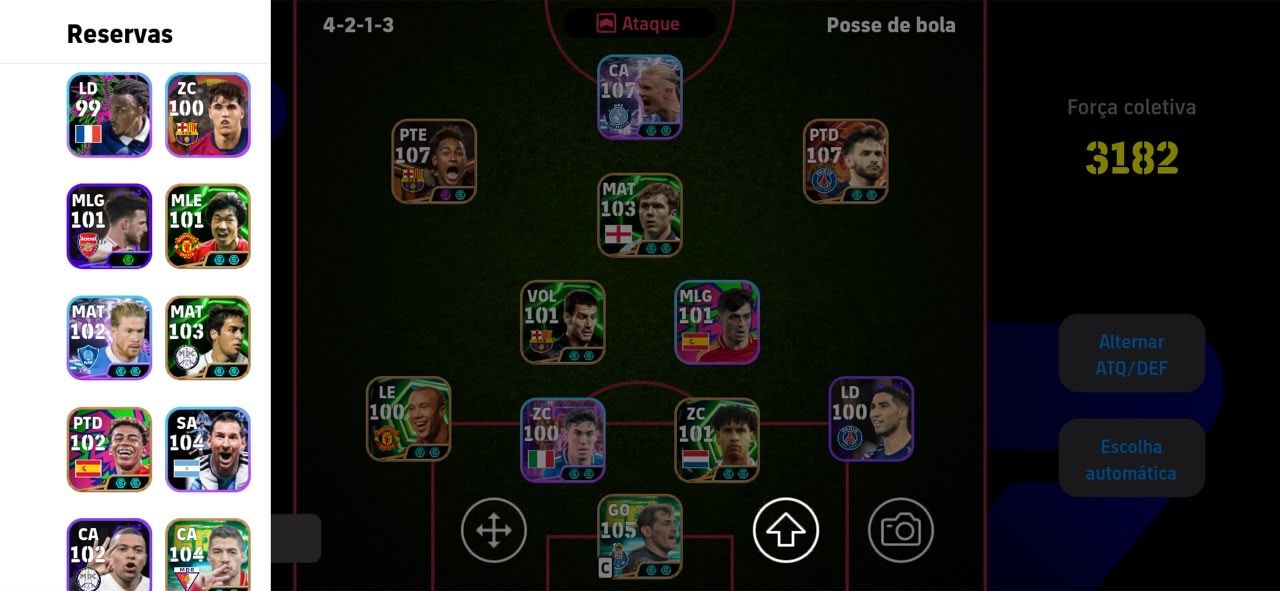 CONTA ANTIGA DE eFootball JOGADORES 107 GER!