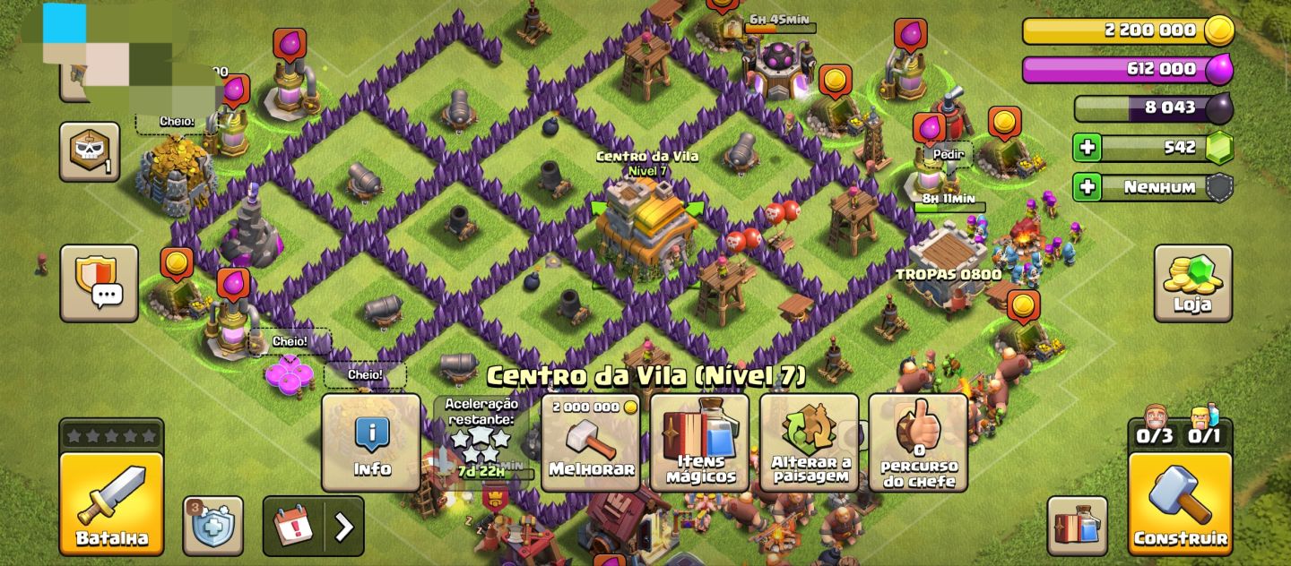 CONTA CLASH OF CLANS - CV 7