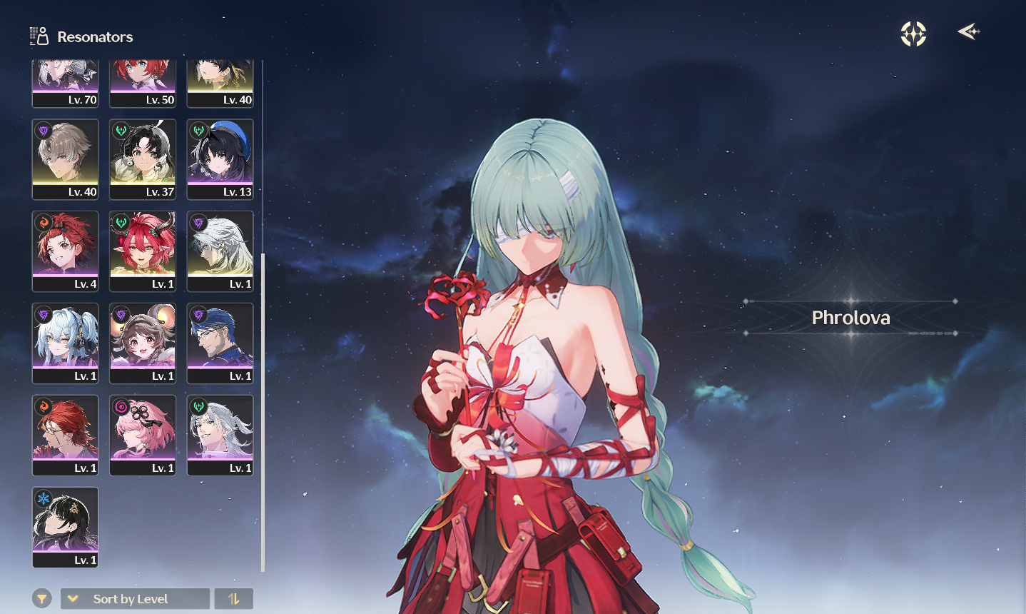 CONTA WUTHERING WAVES COM LYNAE + PERSONAGENS T5