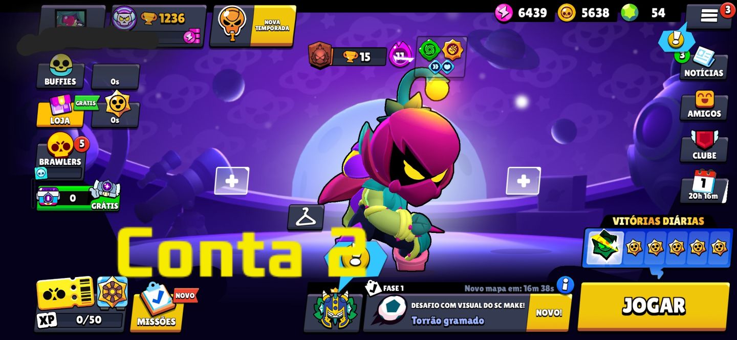 Conta de Brawl Stars Full Acesso , ( leia a Descrição para Saber Mais )