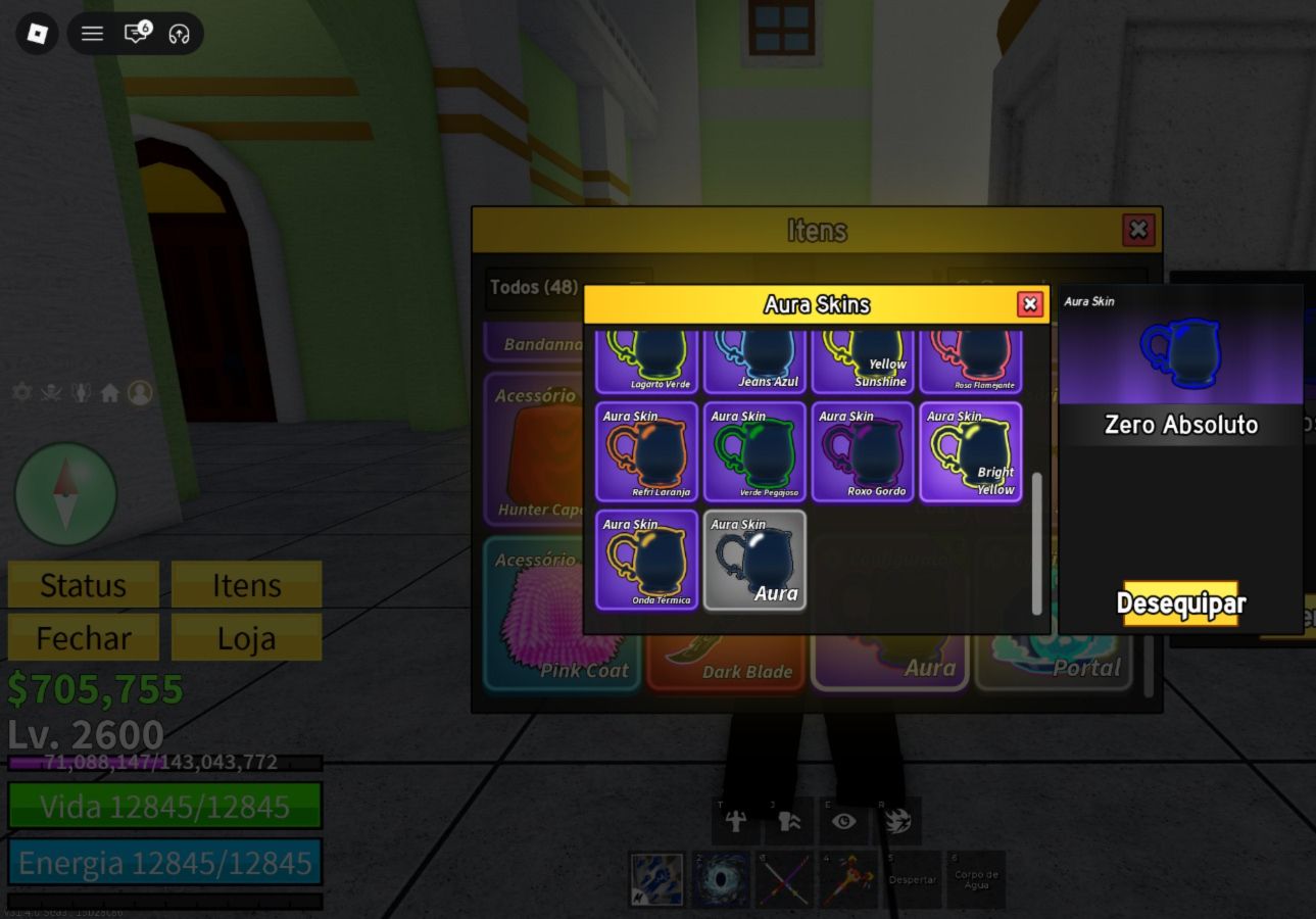 Conta de roblox upada em blox fruits e outros jogos