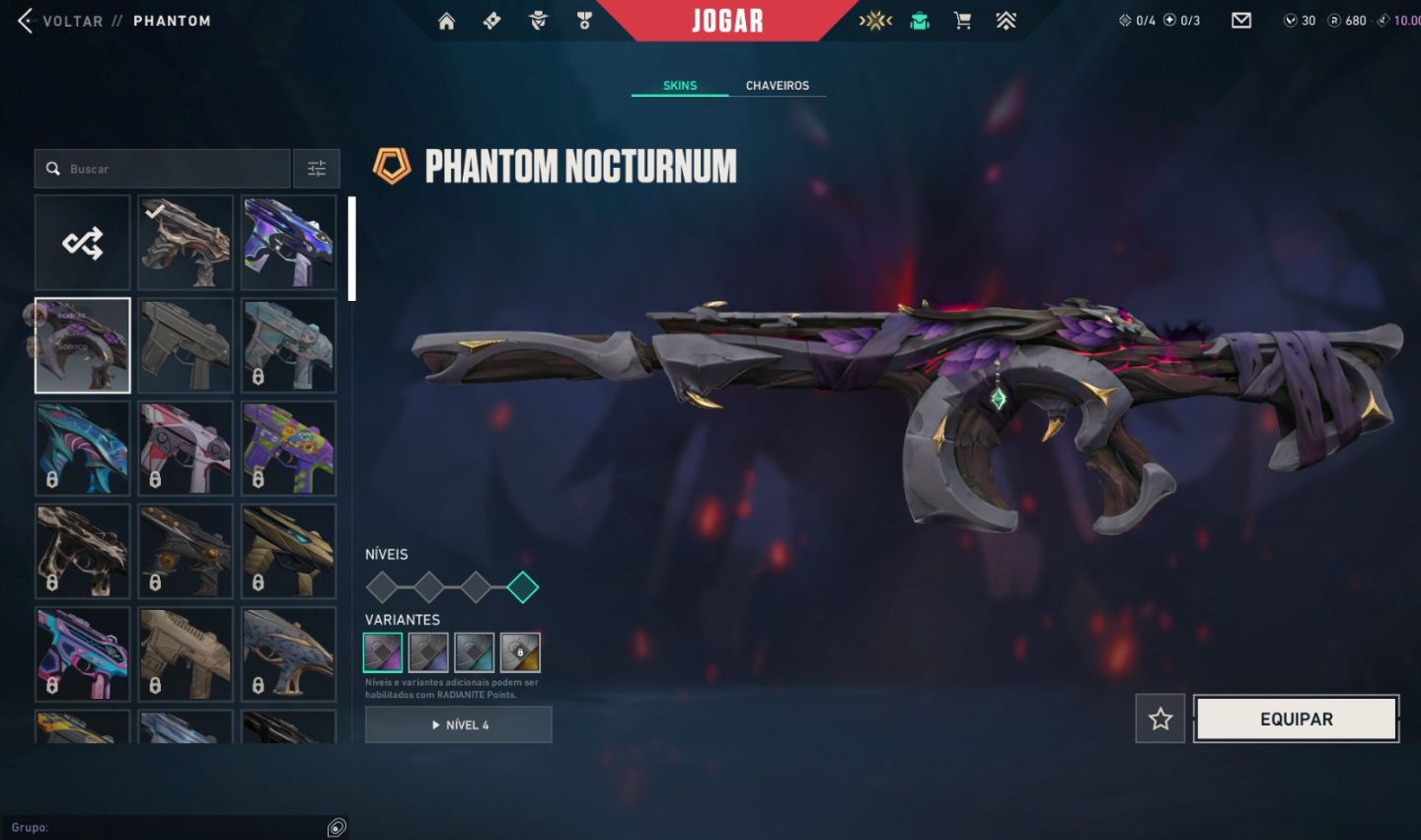 Conta Valorant Ascendente. NIvel 186. Com Skins. Full acesso