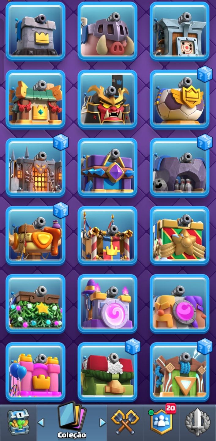 MELHOR CONTA ANUNCIADA! 85/122 CARTAS FULL MAX! QUALQUER DECK DA PRA FAZER!