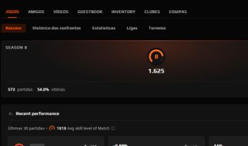 Conta Faceit Lvl 8 cs2 + steam com varios jogos