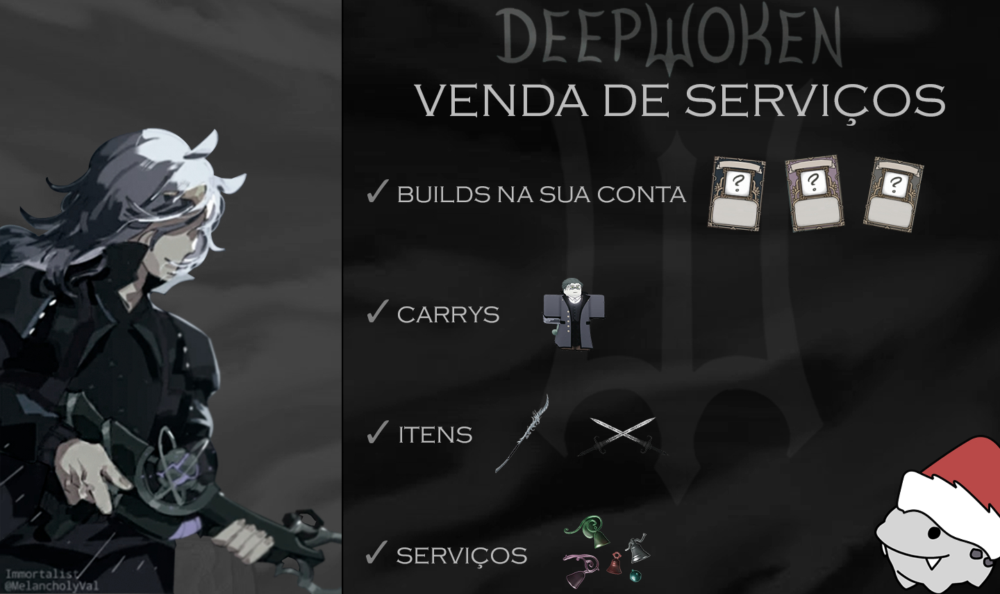 [PROGS DE VOLTA!!] | DEEPWOKEN | UP PRO LVL 20 | ITENS | SERVIÇOS | ON