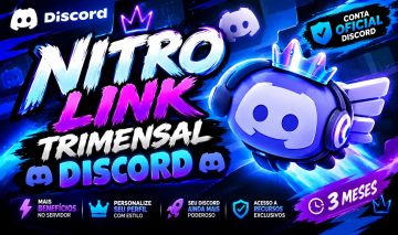 DISCORD NITRO GAMING 3 MESES! (NITRO + ATIVAÇÃO)
