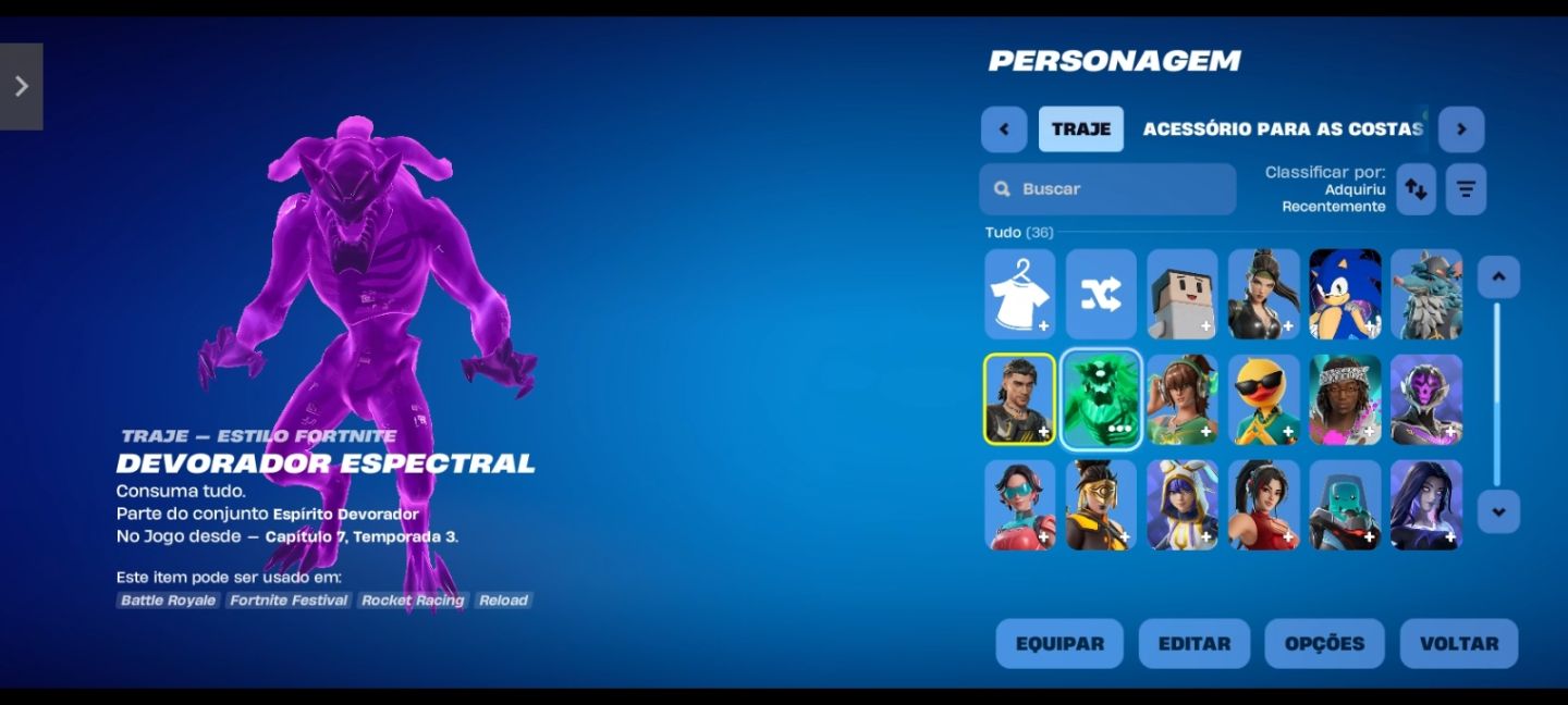 Conta de fortnite com clubes