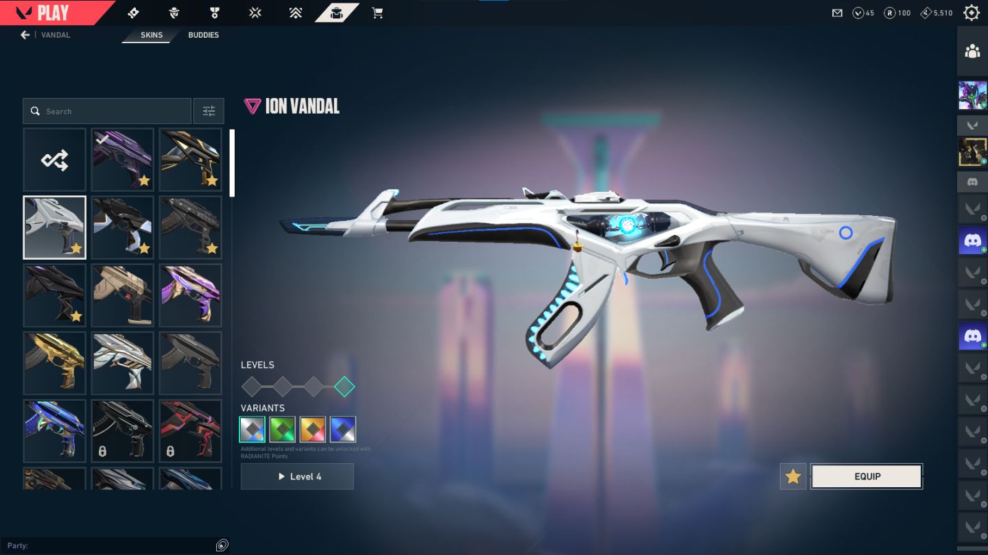 Conta de valorant com skins top e variedade