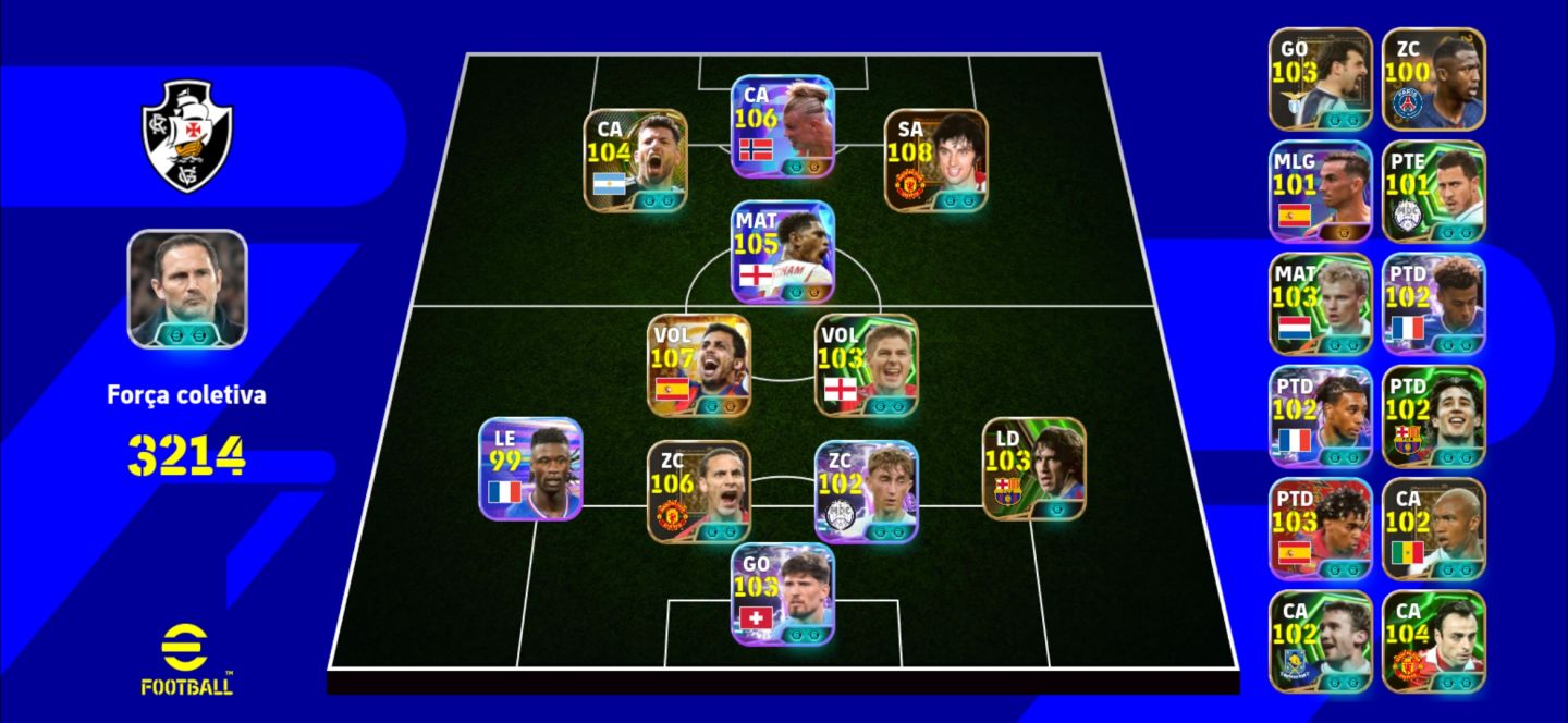 Conta de efootball mobile 27 com Best 109 e Rodri big time top