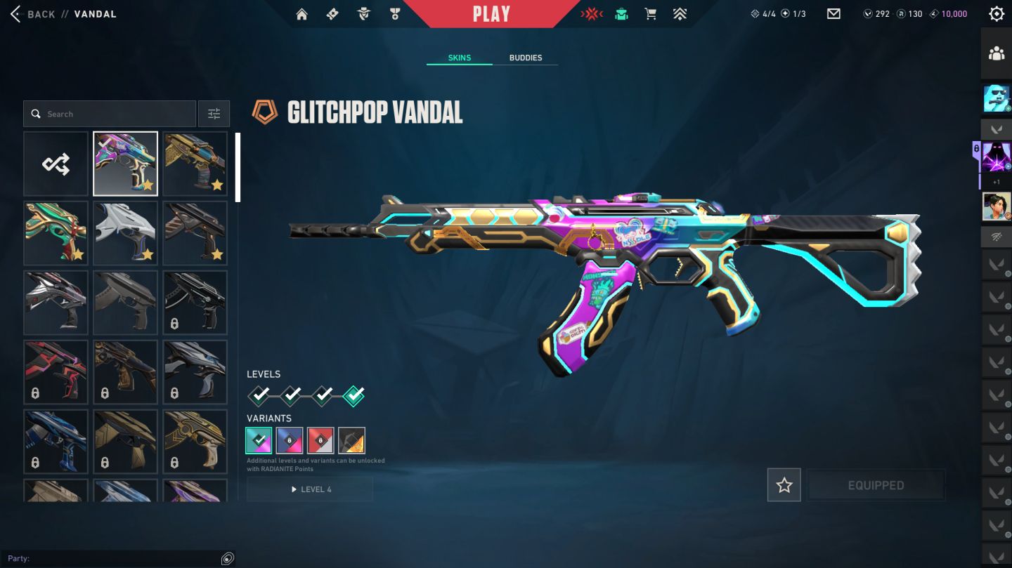 CONTA VALORANT NÍVEL 188 + SKINS - Preço Negociavel