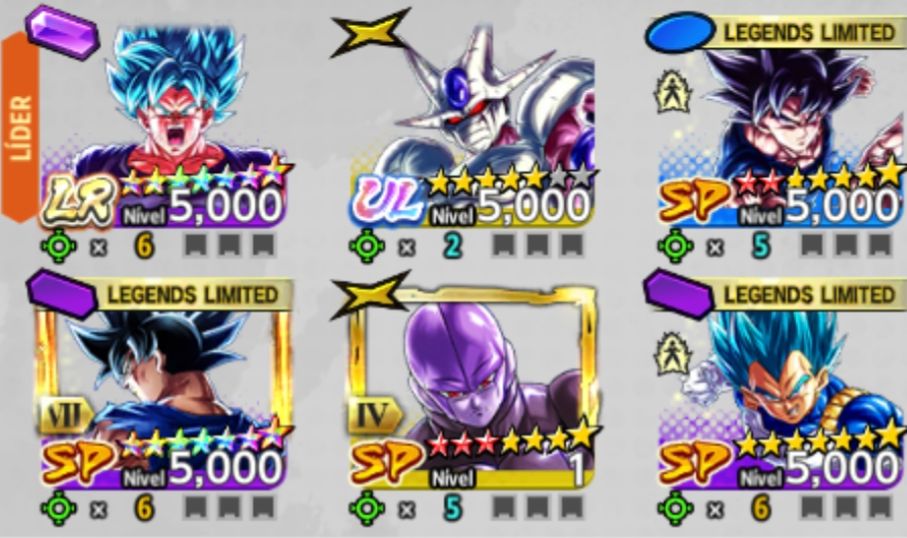 DRAGON BALL LEGENDS! NOVO COOLER UL+LR GOKU SSBK 14+LFS MUITO ESTRELADOS+ZENKAIS