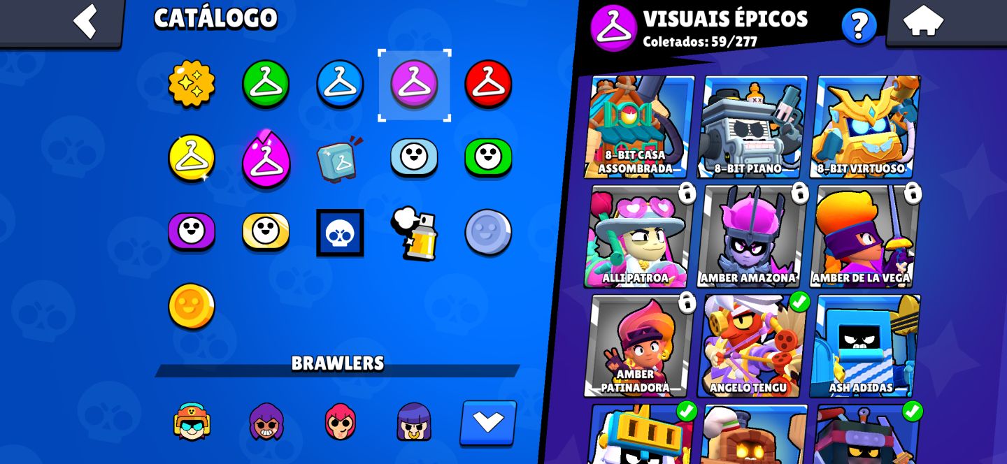CONTA BRAWL STARS COMPLETA 35K TROFÉU(+600 gemas)