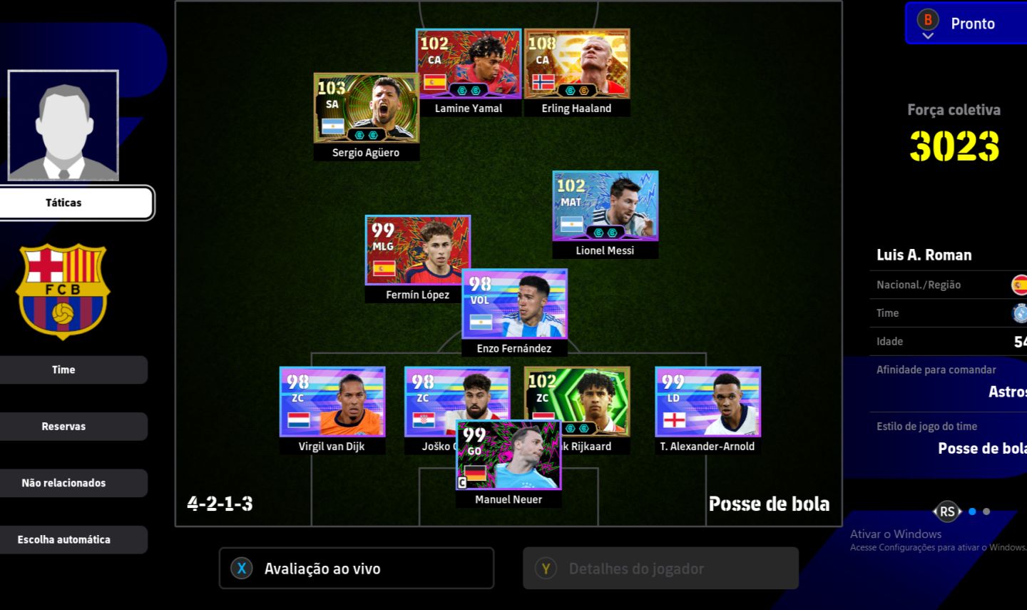 CONTA eFOOTBALL | HAALAND BIG TIME 108 | RIJKAARD ÉPICO 103 | AGÜERO ÉPICO 103