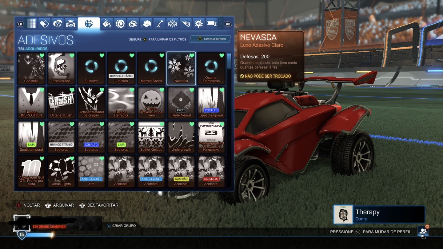 CONTA ROCKET LEAGUE TAGS GC E TURBINADA DE ITENS RAROS, OPORTUNIDADE PREÇO BOM!