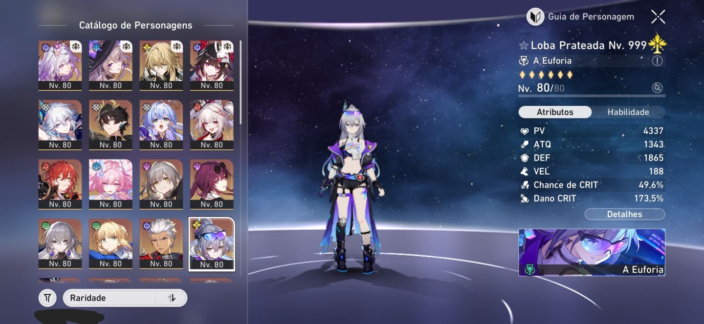 CONTA HSR LVL 70 21 PERSONAGENS T5 + 11 CONES T5