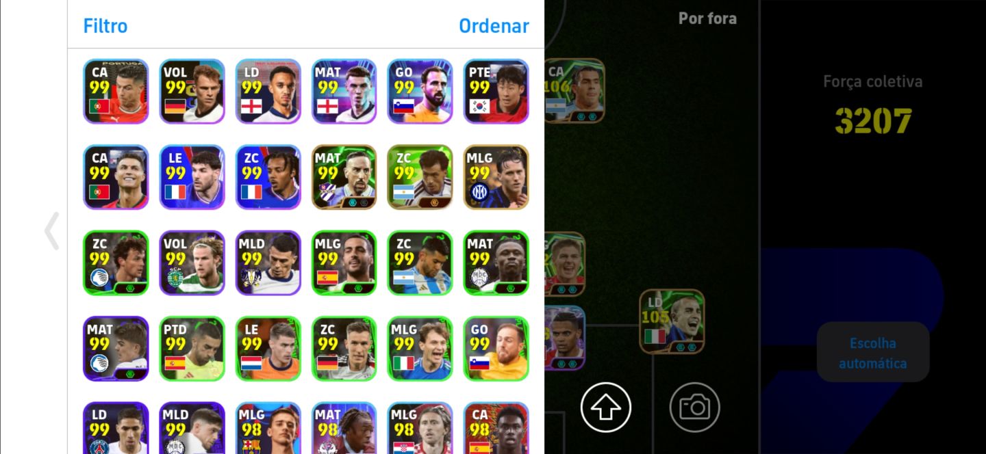 Conta Efootball com 3207 de força MOBILE