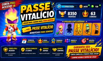 Conta stumble guys antiga com passe vitalício!