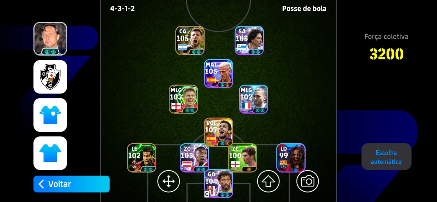 CONTA EFOOTBALL COM 2 BLITZ CUTLER E RODRI BIG TIME 3200 DE FORÇA COM CRAQUES