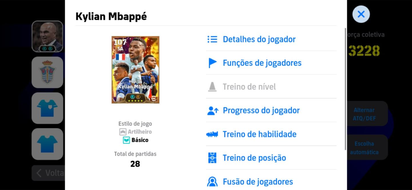 CONTINHA COM 3228 DE FORÇA (MBAPPE BLITZ 107 + IBRA 110 + NEUER 107)