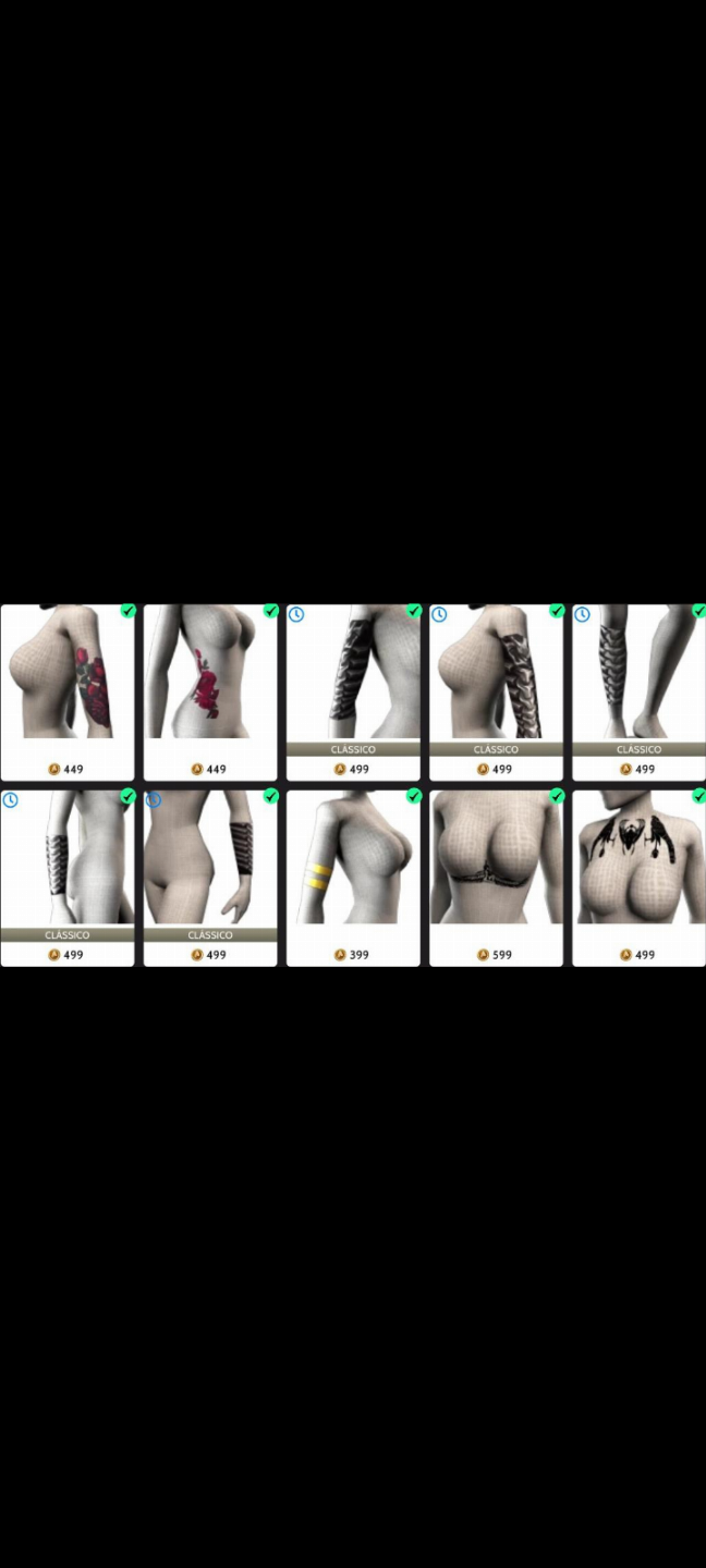 CONTA FEMININA + 1500 + ROUPAS + ITENS RAROS